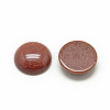 Synthetic Goldstone Cabochons G-R416-12mm-47-2