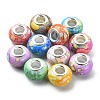 60pcs 10 Colors Opaque Resin European Beads RPDL-YW0001-03-3