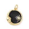 Rack Plating Brass Micro Pave Cubic Zirconia Pendants ZIRC-C042-18-2