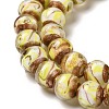 Gold Sand Lampwork Beads Strands LAMP-E036-06B-3