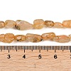 Natural Gold Rutilated Quartz Beads Strands G-C272-01-5