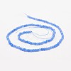 Dyed Natural White Jade Bead Strands G-J311-M-3