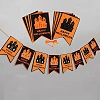 16Pcs 2 Color Flag Felt Ornaments LS-DIY-B054-02D-1