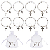24Pcs Imitated Pearl Acrylic Beads Stretch Bracelets For Women BJEW-HS00007-1
