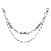1Pc Zinc Alloy Thorn Double Layer Chain Belts for Pants HJEW-HS0001-09-1