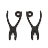 Spray Painted Alloy Pendants PALLOY-K003-09-2