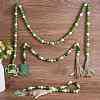 3Pcs 3 Style Wood Beaded Garlands HJEW-SZ0001-37-7