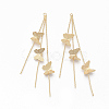 Brass Chain Tassel Big Pendants X-KK-Q762-001G-NF-1