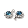 Brass Micro Pave Cubic Zirconia Pendants KK-M243-03P-3