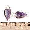 Natural Amethyst Pendants G-G193-02G-04-3