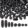 480Pcs 4 Style Dyed Natural Wood Beads WOOD-PH0002-42-2