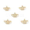 Rack Plating Brass Pave Cubic Zirconia Slide Charms KK-G464-02LG-4