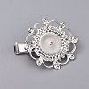 Hair Accessories Iron Alligator Hair Clip Findings IFIN-L035-01P-1