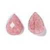 Natural Strawberry Quartz Cabochons G-G0001-B03-2