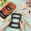 8Pcs 4 Colors Wooden Bag Handles FIND-PH0059-54-3