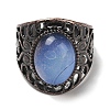 Opalite Oval Adjustable Rings RJEW-K271-06R-19-3
