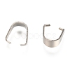Tarnish Resistant 304 Stainless Steel Snap On Bails STAS-F074-03P-2