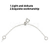 6Pcs 6 Style Brass Cable Chain Necklace Making FIND-AB00047-3