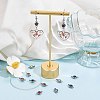 24Pcs 12 Colors 304 Stainless Steel Rhinestone Connector Charms STAS-SC0004-34-5