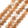 Natural Red Aventurine Beads Strands G-Z080-A22-8mm-2