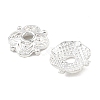 4-Petal Tibetan Style Alloy Flower Bead Caps TIBE-S222-S-RS-1