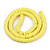 Handmade Polymer Clay Beads Strands CLAY-R089-6mm-126-2
