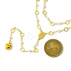 Brass & Round Glass Double Layer Necklaces NJEW-JN04989-3