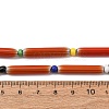 Handmade Lampwork Chevron Beads LAMP-Z019-01-24-3