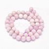 Round Natural Kunzite Beads Strands G-K068-26-8mm-2