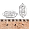 Rhodium Plated 925 Sterling Silver Connector Charms STER-C003-24P-3
