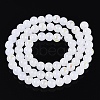 Electroplate Imitation Jade Glass Beads Strands EGLA-Q132-6MM-01B-01-2