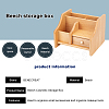 Beech Wood Cosmetic Drawer Storage Organizer Box OBOX-WH0004-13-7