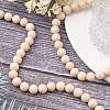 Natural Fossil Beads Strands G-E110-8mm-2-5