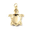 Rack Plating Brass Micro Pave Cubic Zirconia Pendants KK-C021-01G-04-2