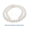 Natural Cultured Freshwater Pearl Beads Strands PEAR-E002-25-01-4