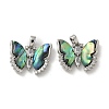 Brass Clear Cubic Zirconia Pendants KK-R210-12P-02-1