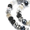 Electroplate Glass Beads Strands EGLA-YW0002-D01-2