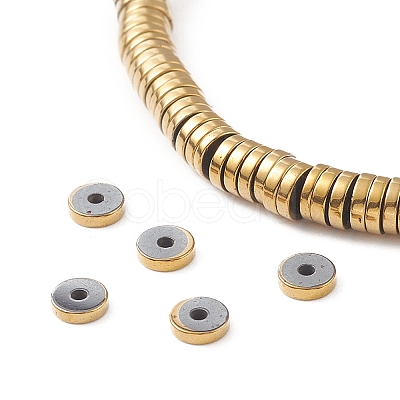Non-magnetic Synthetic Hematite Beads Strands G-K011-4x1mm-07-1