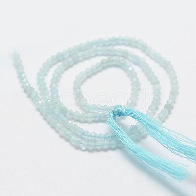 Natural Aquamarine Bead Strands G-P270-2mm-14-1