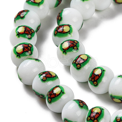 Printing Glass Beads for Necklaces Bracelets Making GLAA-B020-02A-02-1