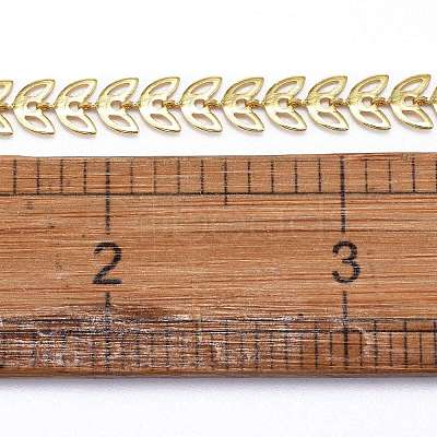 Brass Handmade Cobs Chains X-CHC-G006-14G-1