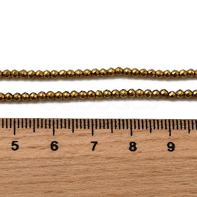 Electroplated Synthetic Non-magnetic Hematite Beads Strands G-H001-51B-1