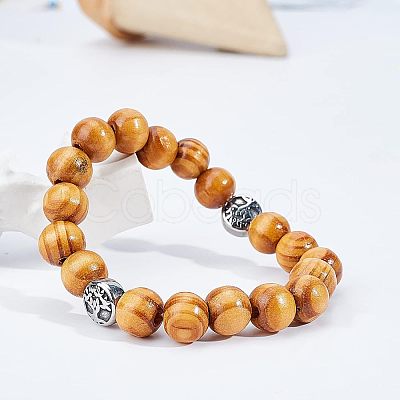 OLYCRAFT 120Pcs Natural Wood Beads WOOD-OC0001-83-LF-1