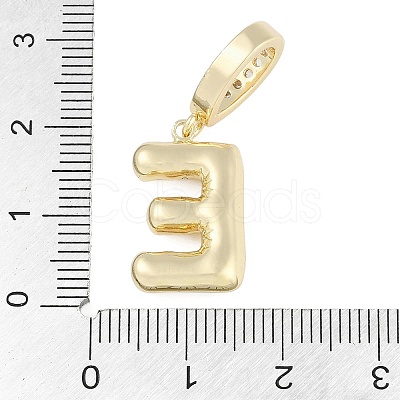 Brass Micro Pave Clear Cubic Zirconia Pendants KK-M289-01E-G-1