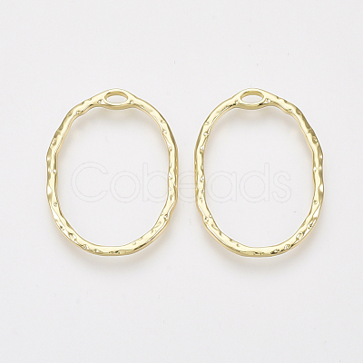 Alloy Open Back Bezel Pendants PALLOY-S125-001-1