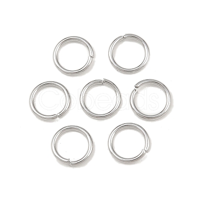 Tarnish Resistant 304 Stainless Steel Open Jump Rings X-STAS-E067-07-8mm-1