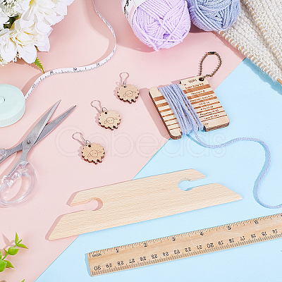 DIY Wood Knitting Tools Sets DIY-HY0003-16-1