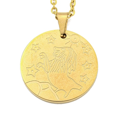 Constellation Pendant Necklaces NJEW-S422-04G-05-1