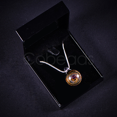 DIY Jewelry Galaxy Universe Ball Necklaces Making DIY-BC0009-20B-1