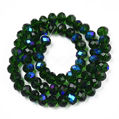 Electroplate Glass Beads Strands EGLA-A034-T8mm-L27-1